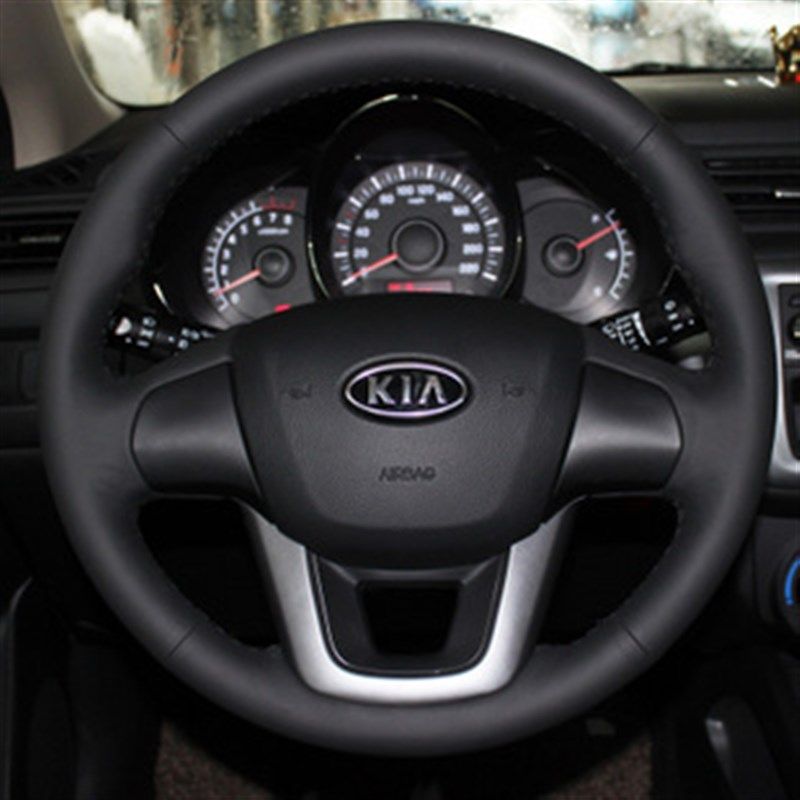 起亚福瑞迪智跑赛拉图手缝真皮方向盘套把套