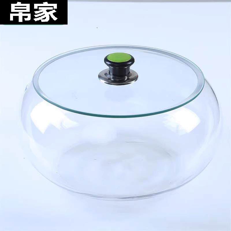 玻璃缸圆形容器 盖玻璃罐腌泡酸菜酱菜储物
