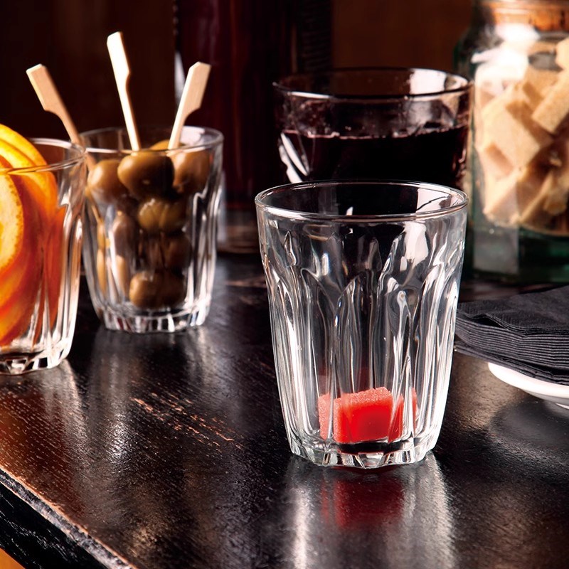 祇法国钢化玻璃咖啡杯装欧式耐热拿铁茶杯