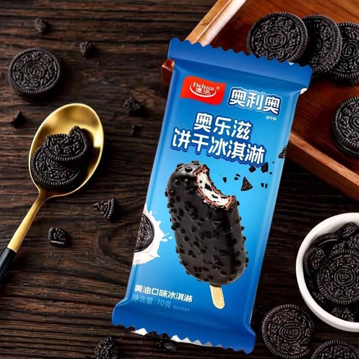 【爆款】10支德华奥乐滋饼干黄油口味冰淇淋磨巧雪糕冷饮批发冰糕