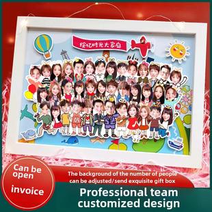 绘忆时光送同事领导生日离职退休集体纪念毕业谢师礼物定制幼儿园