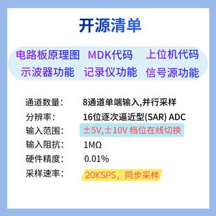 开源USB网口八通道数据采集卡 同步采集 同步采样zlinear