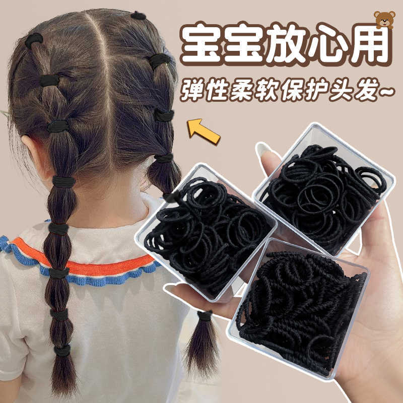 宝宝橡皮筋女扎头不伤发发圈儿童婴儿扎小啾啾发绳发量少头绳头饰