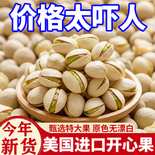 【今年新货】进口特级头茬开心果盐焗本色无漂白果仁饱满坚果零食