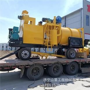 路面修补拌合机道路修补车 料渣再生沥青搅拌机牵引式