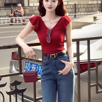 【專柜正品】女裝T恤夏新款冰絲