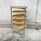 茶叶晾青架摊青架干货晾晒架折叠架簸箕架茶叶架无孔不锈钢网筛架