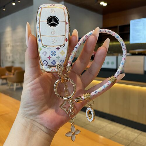 适用奔驰新C级钥匙套A级C级E级S级A200L包C260L扣E300L壳GLC300扣