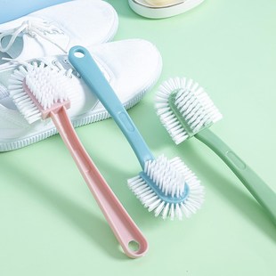 家用五面鞋 刷多面无死角软硬毛多功能刷子长柄浴室耐用软毛鞋 刷鞋