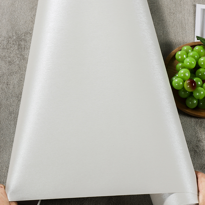 白色拉丝自粘洗衣机空调防水装饰自粘贴纸柜门翻新贴冰箱贴纸全贴