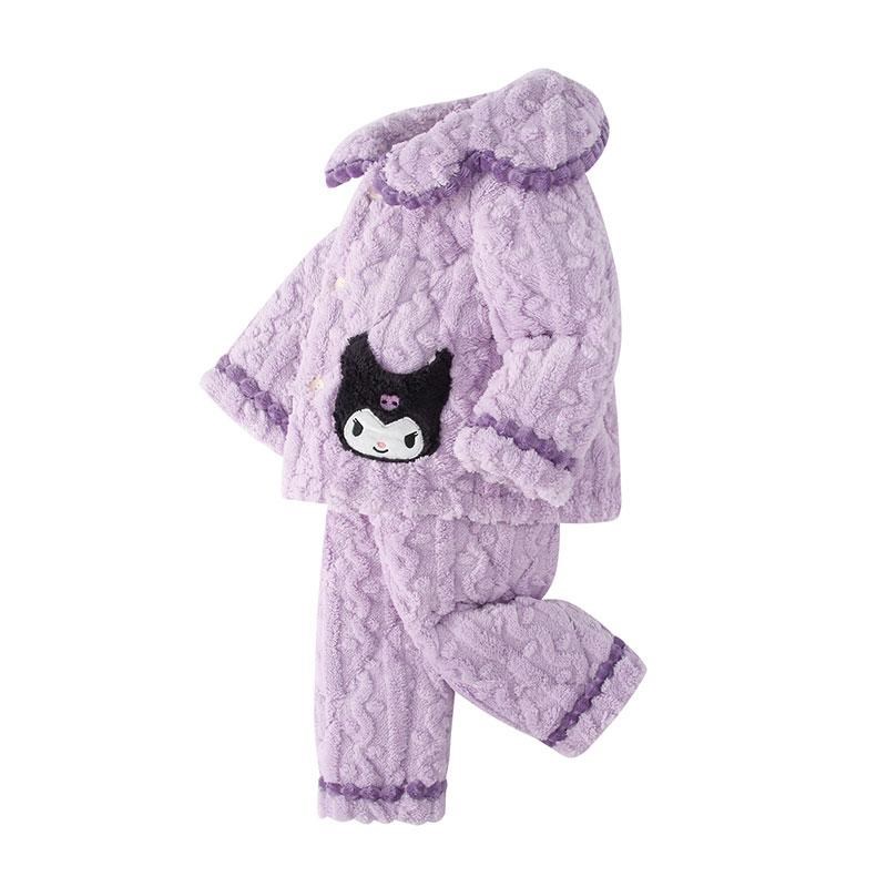 冬季儿童加厚三层夹棉睡衣法兰绒亲子装棉衣女童中大童家居服套装