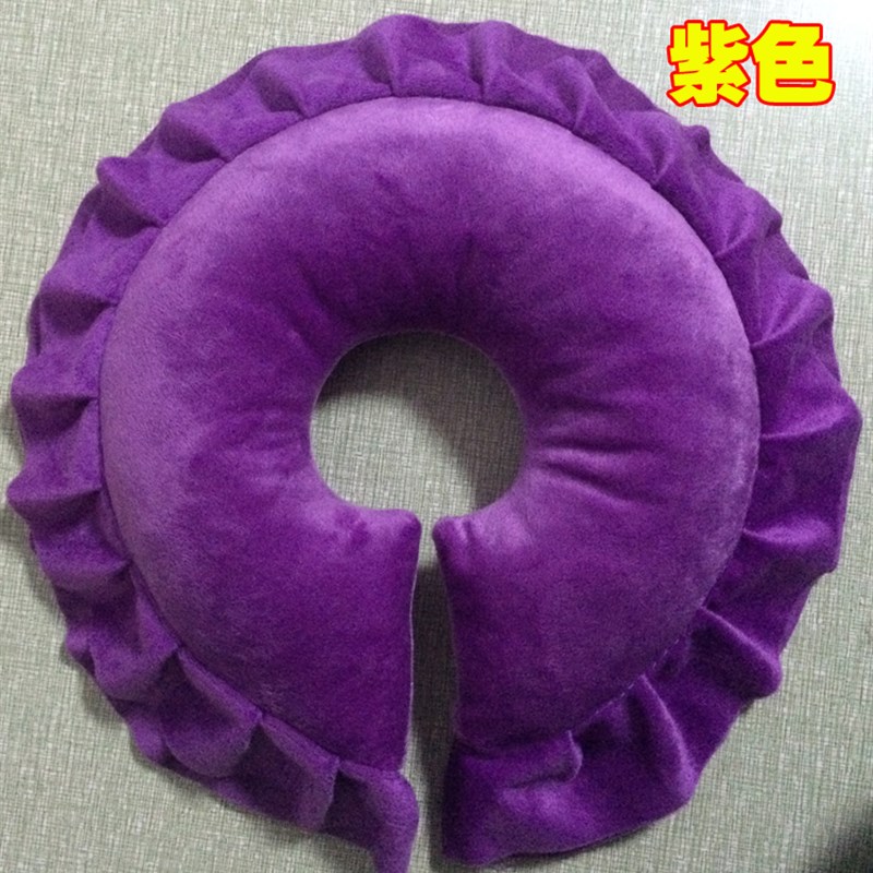 新款美容院趴枕 圆枕头颈椎 美容美体颈椎枕 按摩床用趴枕 可拆洗