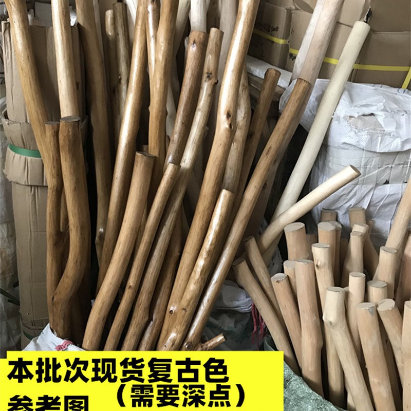 服装店衣架展示架 复古上墙树枝正挂 木质壁挂女装/ 童装装修货架