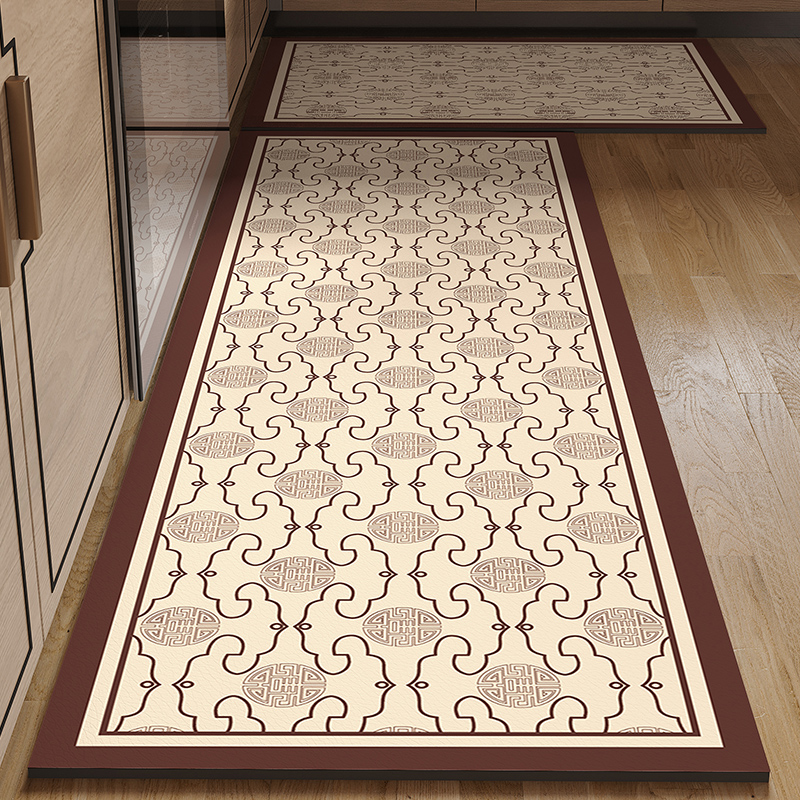 厨房防滑防油地垫可擦免洗专用脚垫吸水吸油整铺地毯耐脏防污垫子