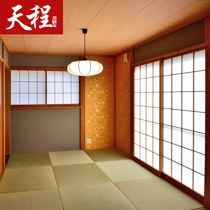 日式榻榻米格子门推拉门樟子纸和室实木花格隔断移动日料店烧烤肉