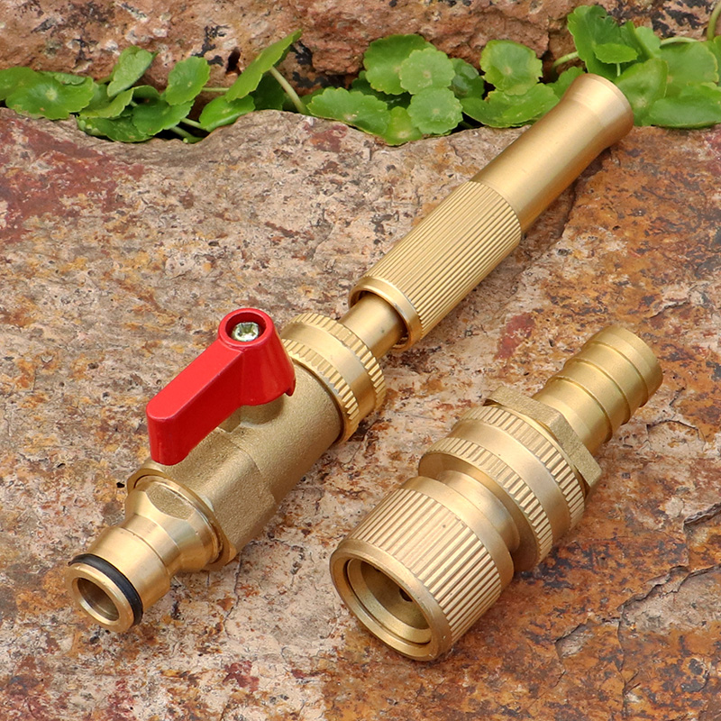 定制家用花园软管高压防脱宝塔接头快速母接浇花洗车水枪喷头组套