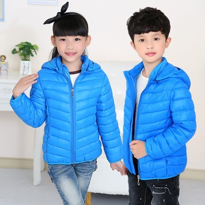 童装新款儿童棉衣女童轻薄羽绒棉服男童短款宝宝外套中大童中性