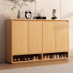 入户鞋柜子实木小型多层客厅靠墙家用进门口室内高90cm长60公分宽