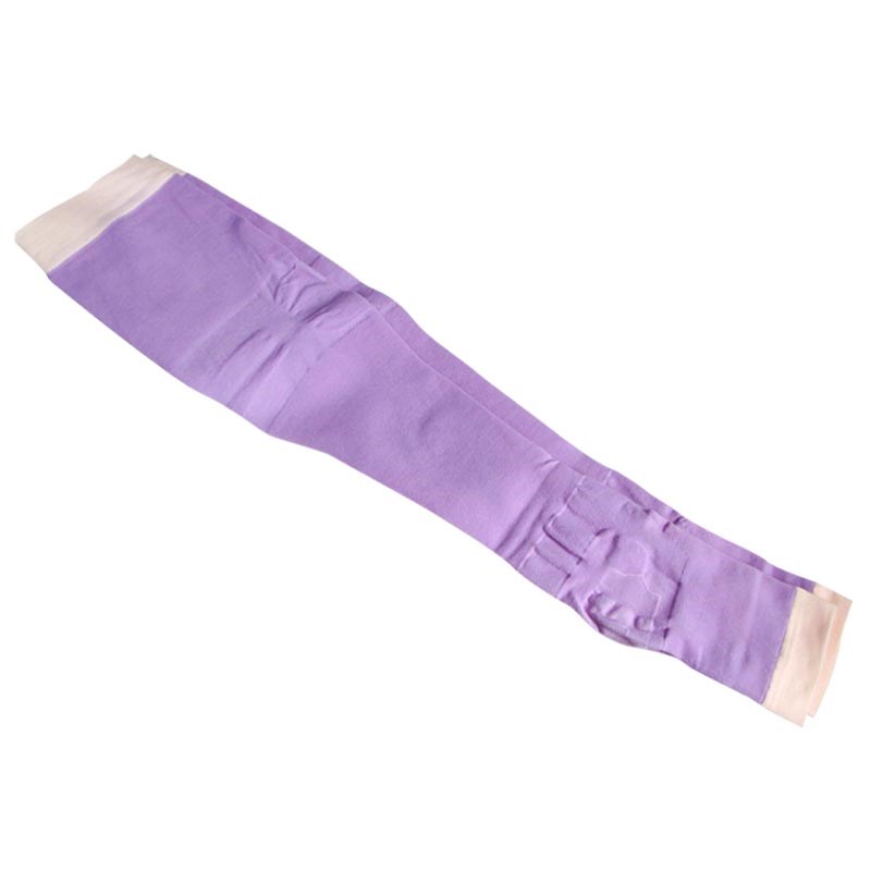 2送1柔软蚕丝睡眠袜超细纤维露趾显瘦袜高筒袜睡觉袜子女日夜用