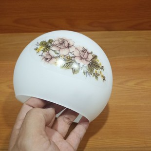 上下开口玻璃灯罩外壳吊灯灯罩奶白平口圆球磨砂灯罩灯具配件灯罩