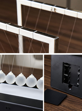 创意牛顿摆球混沌小摆件男生永动机仪磁悬浮物理办公室桌面装饰品