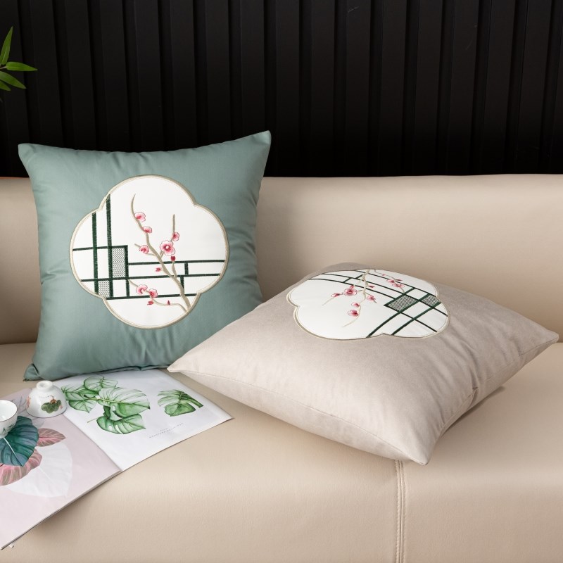 防水防污科技布中式红实木客厅沙发抱枕靠垫床头床上靠枕飘窗靠背