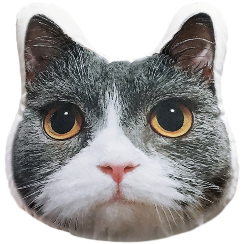 七彩抱枕定制照片订制枕头订做宠物猫咪diy咕臣3d狗客制靠枕靠垫