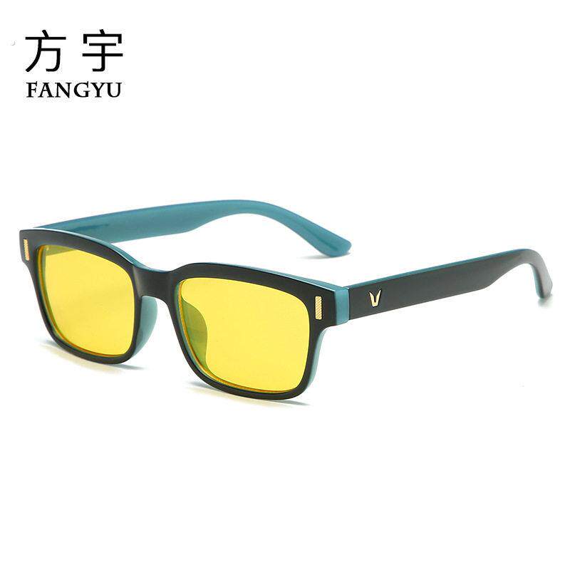 新品 新款男士女士夜视眼镜复古个性全框防蓝光眼镜8084眼镜框