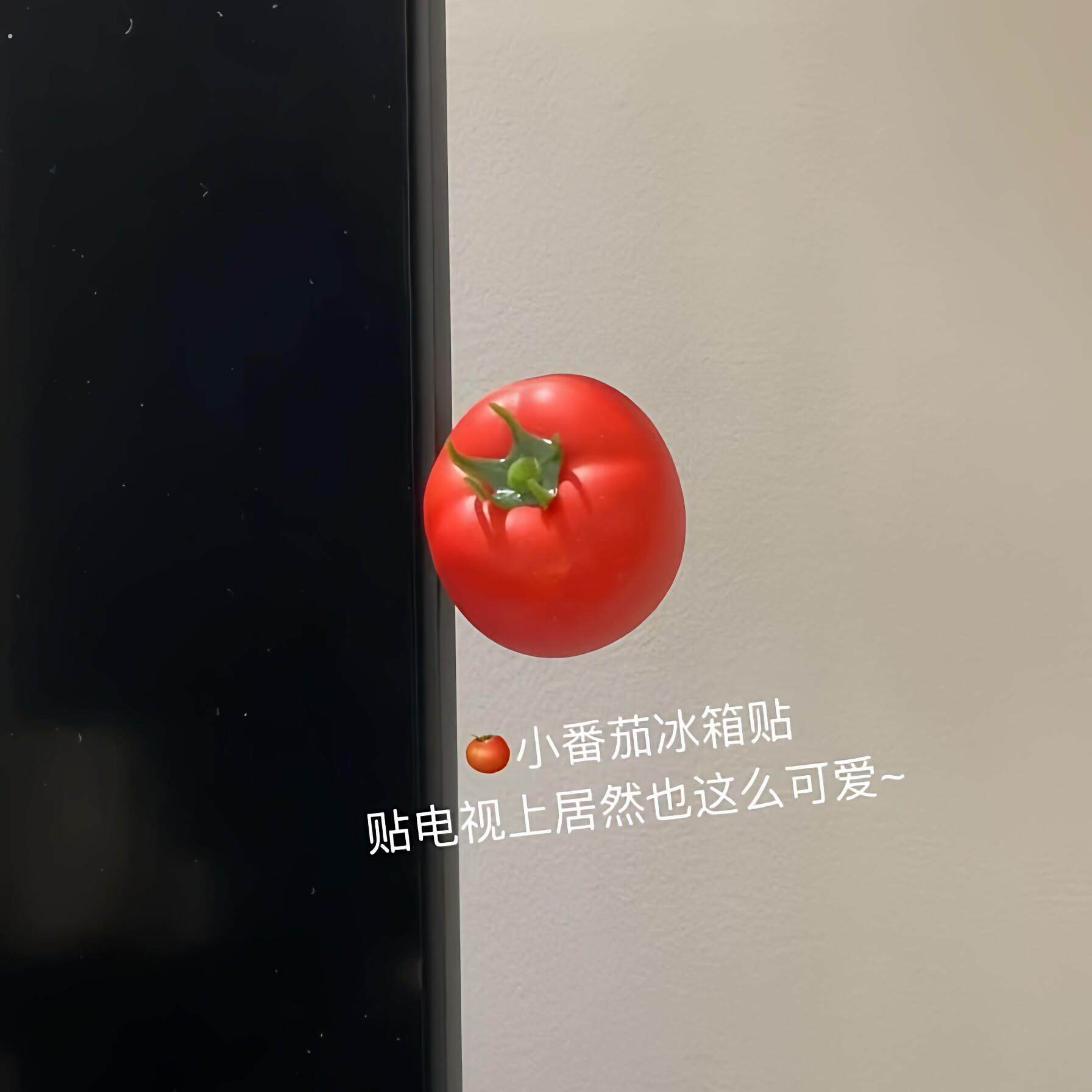 仿真番茄装饰摆件可爱创意小摆件磁吸电视柜入户门家居装饰小物件