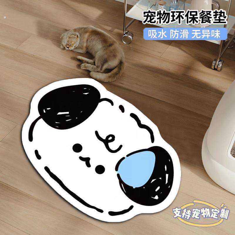 宠物餐垫猫咪小狗狗吃饭垫子异形猫碗免洗吸水防滑无异味一擦净