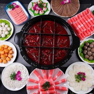 仿真火锅模型菜品食材道具 餐饮展示食物涮锅配菜老铜锅家用