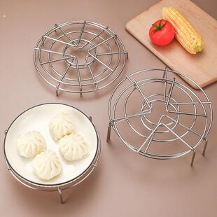 04不锈钢蒸架食品级蒸菜架蒸锅电饭锅内支架高脚架子矮脚蒸架