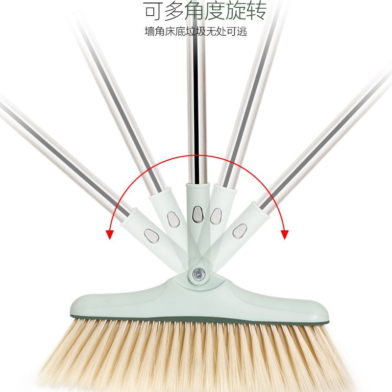 扫把套装软毛簸箕套装梳齿旋转扫帚畚箕组合扫头发神器加厚耐用