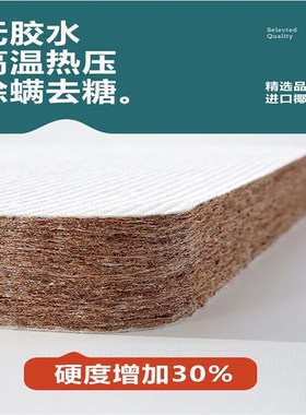 天然环保3e无胶椰棕垫家用偏硬可定制椰棕床垫加厚儿童乳胶床垫垫
