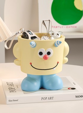 入户玄关钥匙收纳可爱装饰摆件家居客厅桌面储物罐化妆台鞋柜摆设