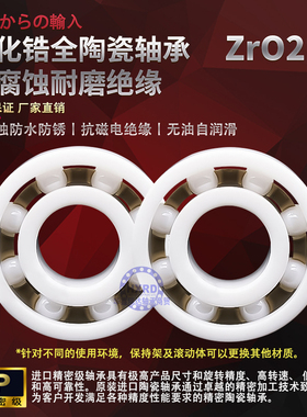 氧化锆全陶瓷高速耐酸碱轴承61905 61906 61907 61908 61909CE GZ