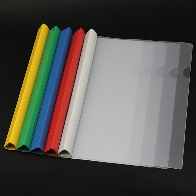 A4拉杆夹透明抽杆夹 塑料简历资料夹25mm特大加厚拉杆文件夹包邮