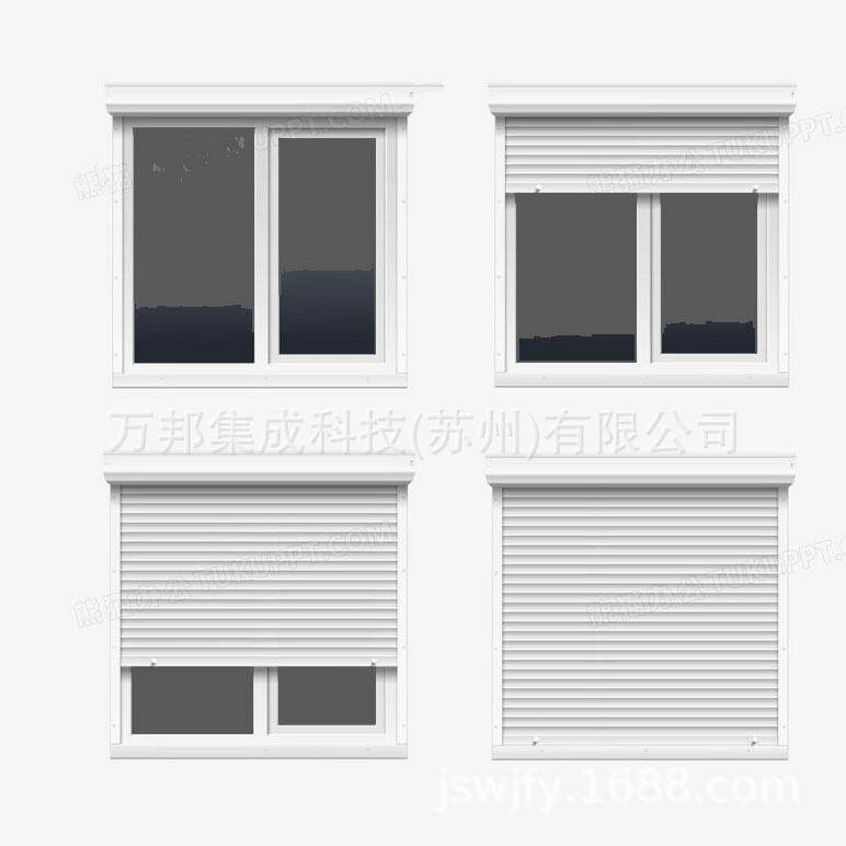 优惠供应【1125/925/1725/800常备库存】卷帘塑钢窗/铝合金卷帘图片