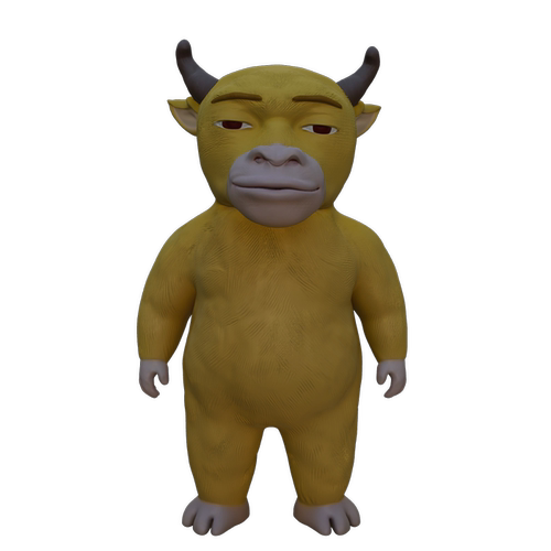 牛来3D模型 2K贴图 GLB/FBX/OBJ 游戏素材 Unity Blender maya SU