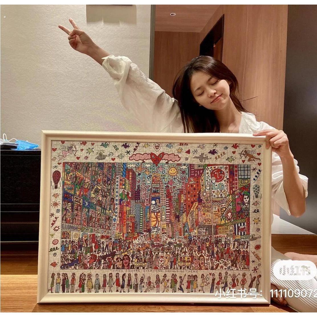 大人解压拼图1000片成年高难度500块拼图适合大人玩的拼图手工
