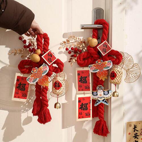 新年装饰挂件2026马年中国结新款万字结挂饰春节过年氛围场景布置