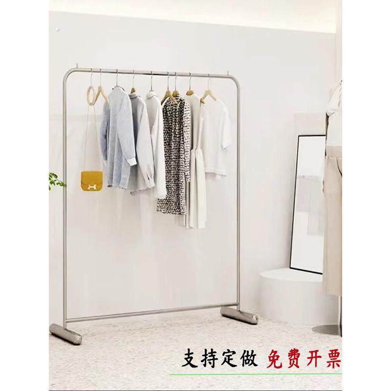 服装店不锈钢展示架男女服装店直播间专用中岛货架落地式陈列道具