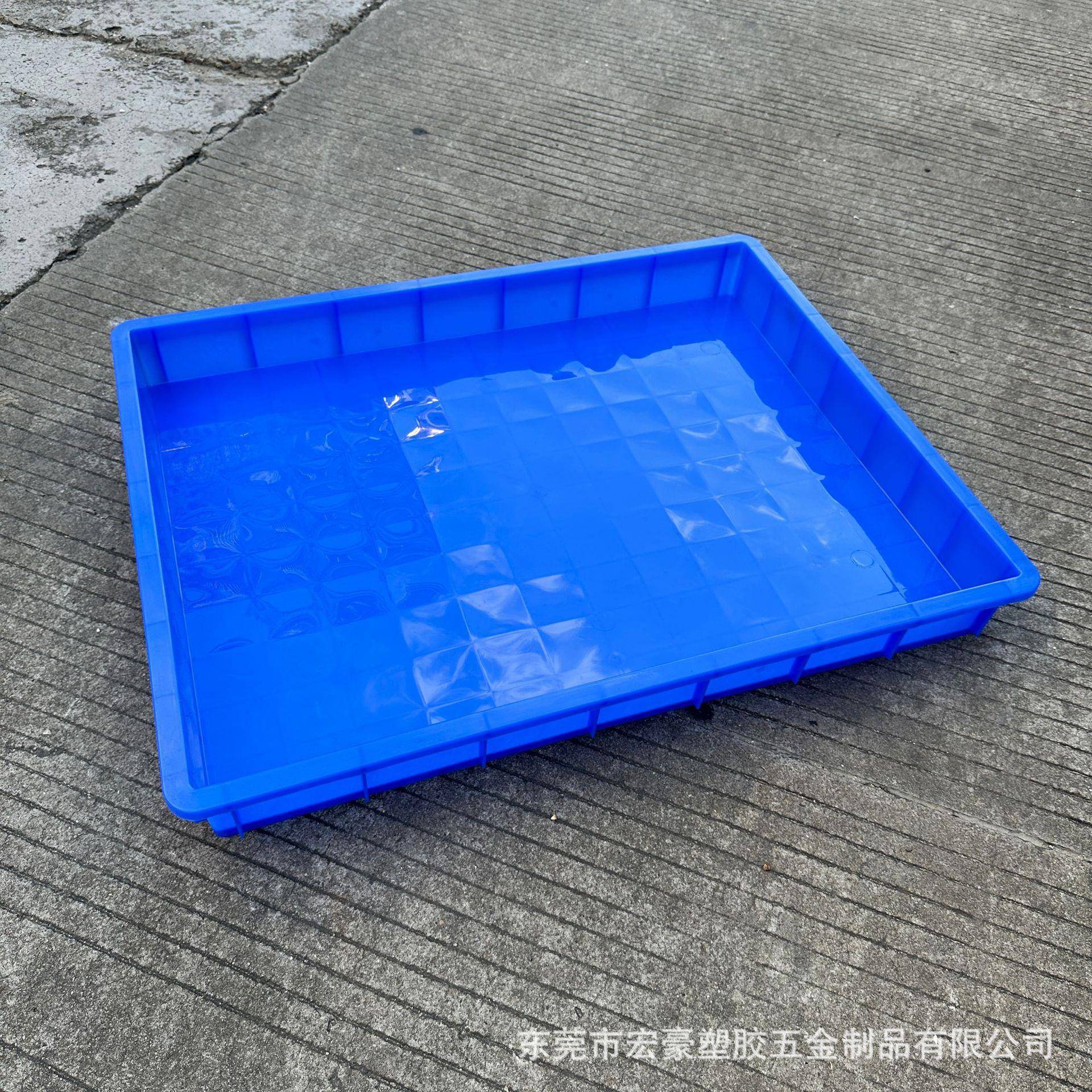加厚950*750*100mm塑胶长方形方盘浅盘工业五金零件托胶盘物料盒