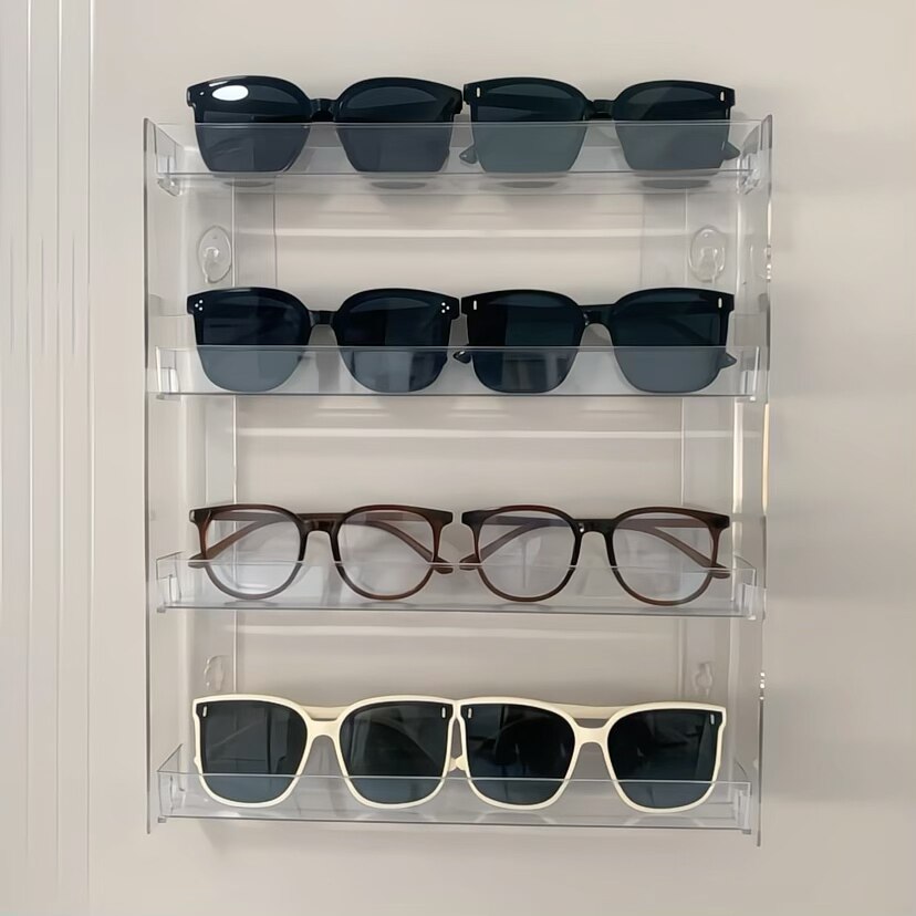 免打孔创意北欧墨镜架太阳镜收纳架钥匙墙上玄关装饰壁挂式进门口