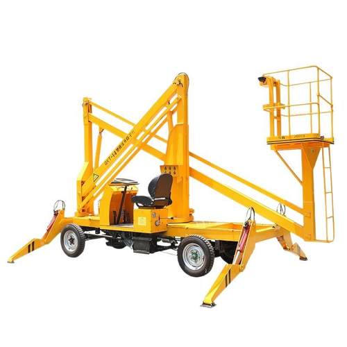 曲臂式升降机高空作业登高车折臂伸缩臂跨障碍液压升降平台可移动