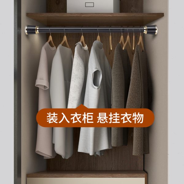 免打孔伸缩杆窗帘杆帘杆晾衣架横杆罗马杆窗帘配件浴室杆