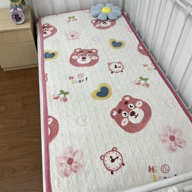 学生宿舍单人牀盖单件保暖加厚牀单双面毛毯简约夹棉沙发垫,床上用品,床盖,淘宝优惠券,粉丝福利购,淘宝优惠卷