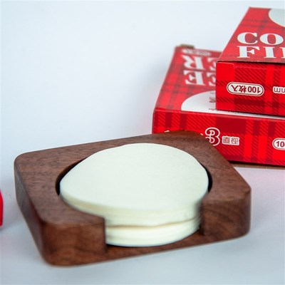 素止 圆形咖啡滤纸收纳底座 冰滴 摩卡壶 意式咖啡机