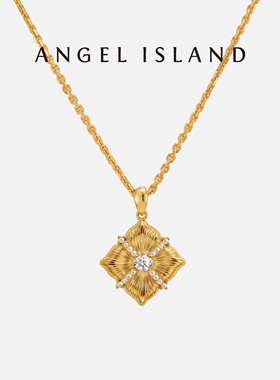 ANGELISLAND天使岛 葛夕明星同款小方糖项链轻奢小众女2025新款