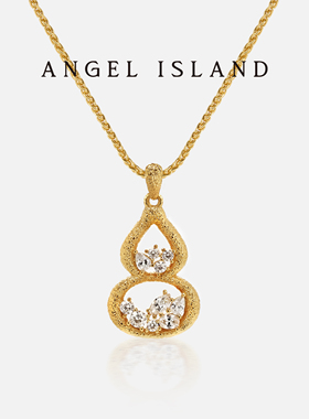 ANGELISLAND鎏金葫芦项链